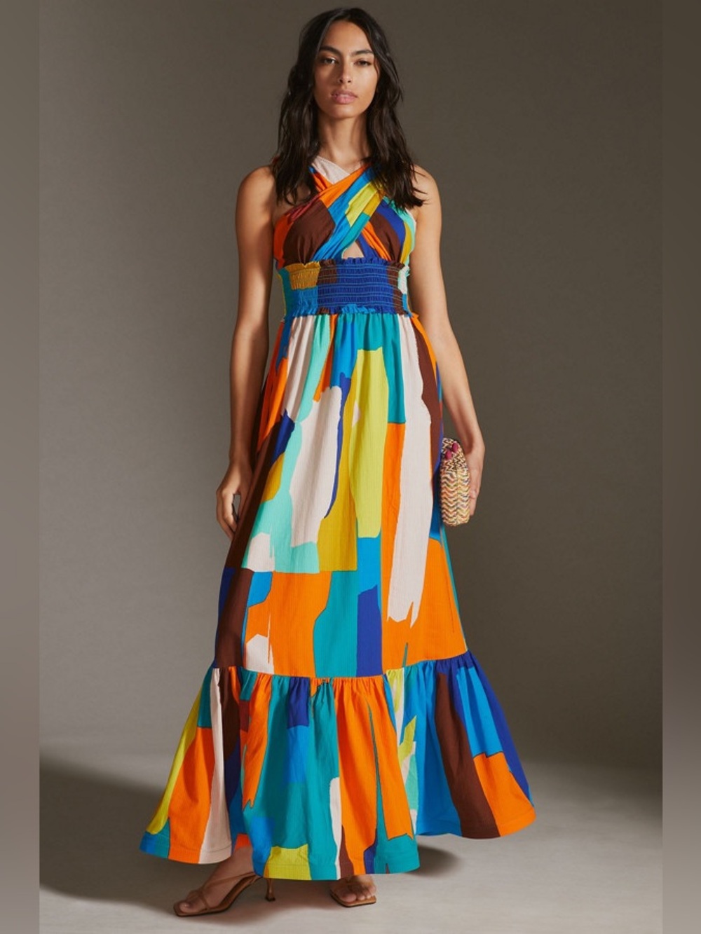 Plenty by Tracy Reese Printed Halter Maxi Dress
